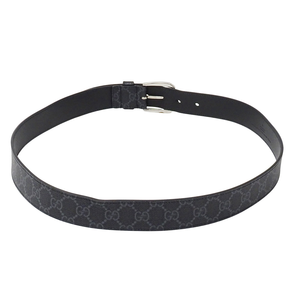 GUCCI グッチ ベルト インターロッキングG ブラック 673921 GGスプリーム メンズ 【中古】
