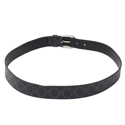 GUCCI グッチ ベルト インターロッキングG ブラック 673921 GGスプリーム メンズ 【中古】
