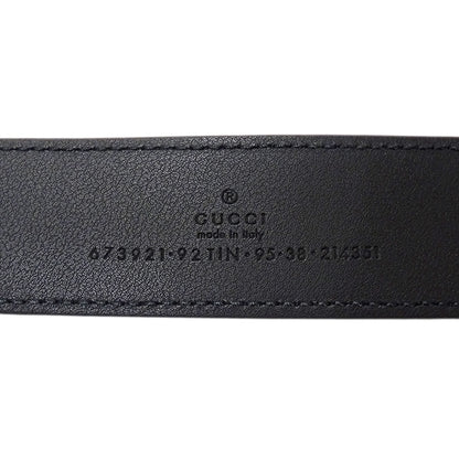GUCCI グッチ ベルト インターロッキングG ブラック 673921 GGスプリーム メンズ 【中古】