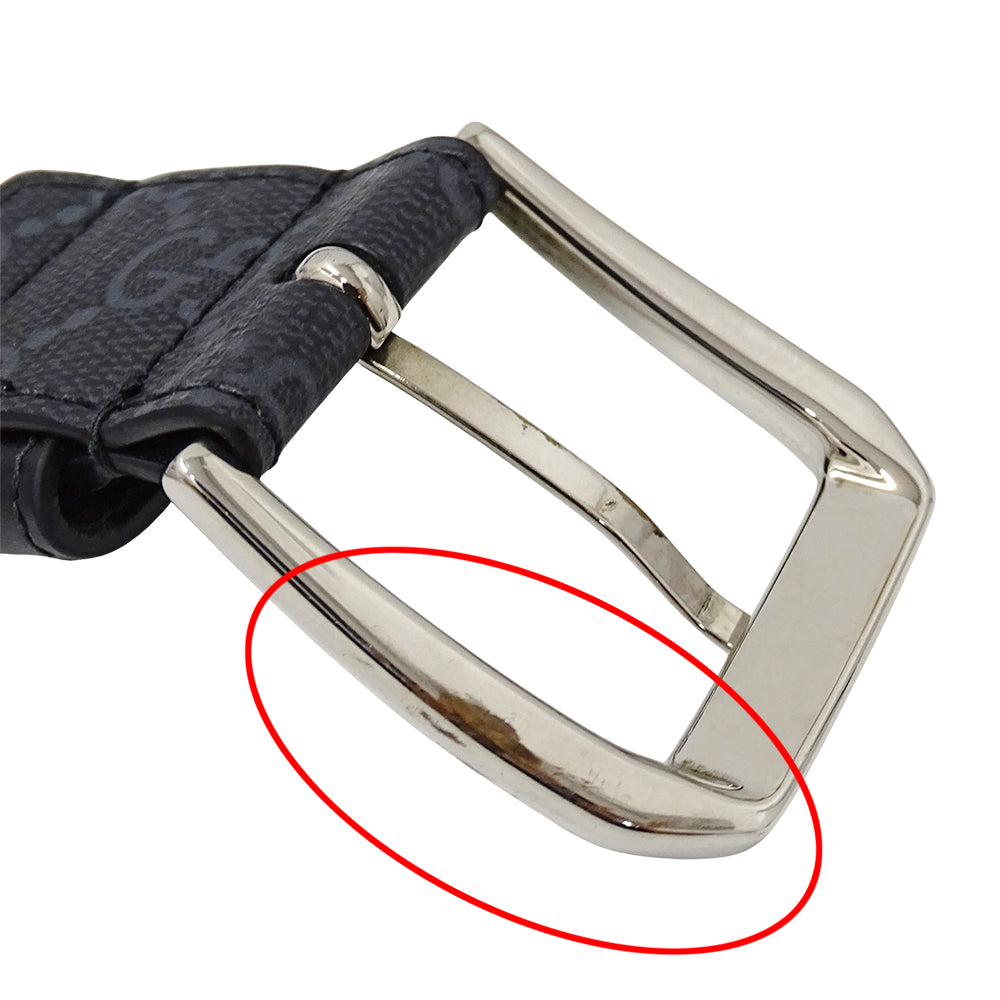 GUCCI グッチ ベルト インターロッキングG ブラック 673921 GGスプリーム メンズ 【中古】