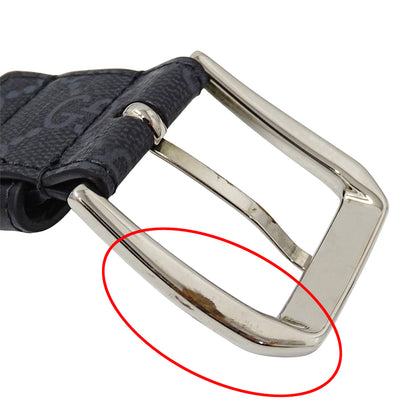 GUCCI グッチ ベルト インターロッキングG ブラック 673921 GGスプリーム メンズ 【中古】