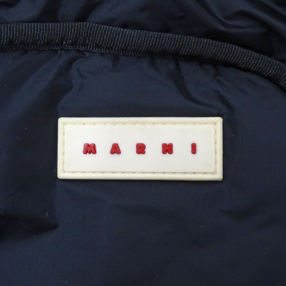 MARNI マルニ ボディバッグ ウエストバッグ ブラック ナイロン レディース メンズ 【中古】