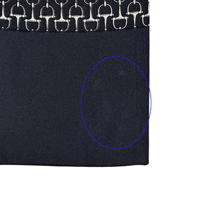 HERMES エルメス アスコットタイ ネクタイ ブラック シルク メンズ 【中古】