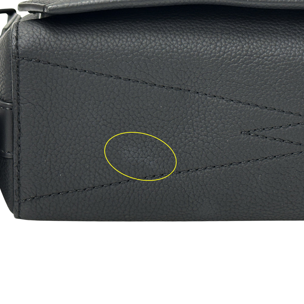 LOUIS VUITTON ルイ・ヴィトン テイクオフ メッセンジャー ショルダーバッグ LV アエログラム ノワール M57080 メンズ 【中古】
