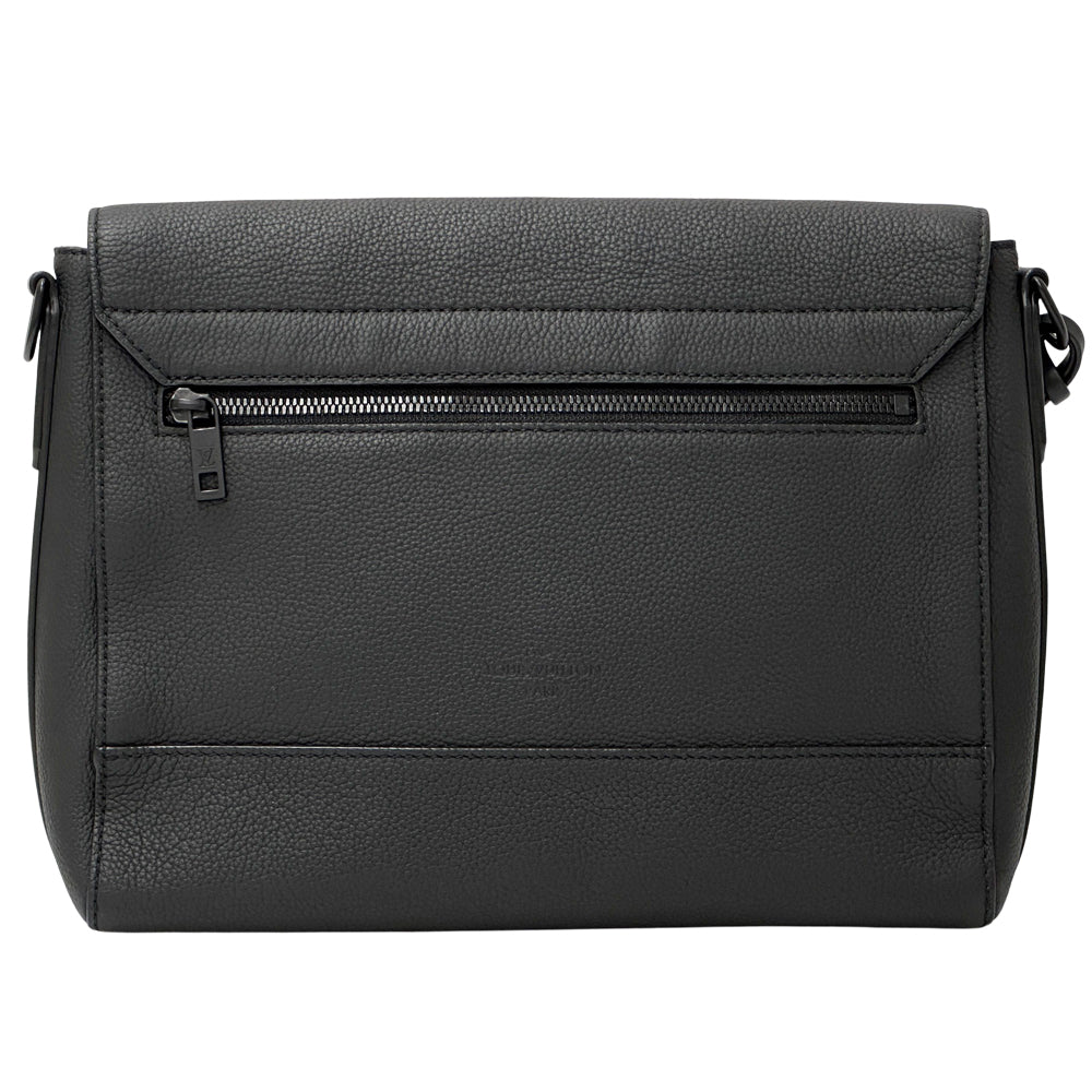 LOUIS VUITTON ルイ・ヴィトン テイクオフ メッセンジャー ショルダーバッグ LV アエログラム ノワール M57080 メンズ 【中古】