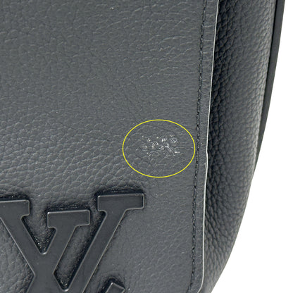 LOUIS VUITTON ルイ・ヴィトン テイクオフ メッセンジャー ショルダーバッグ LV アエログラム ノワール M57080 メンズ 【中古】