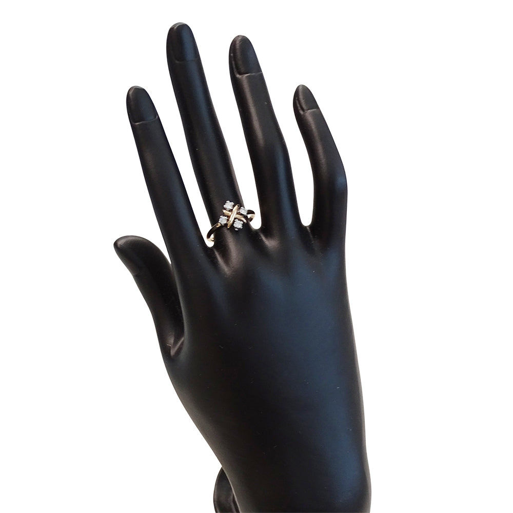 TIFFANY&Co. ティファニー ジャン シュランバージェ リング 指輪 750PG PT950 ダイヤモンド 約12号 レディース 磨き済み【中古】