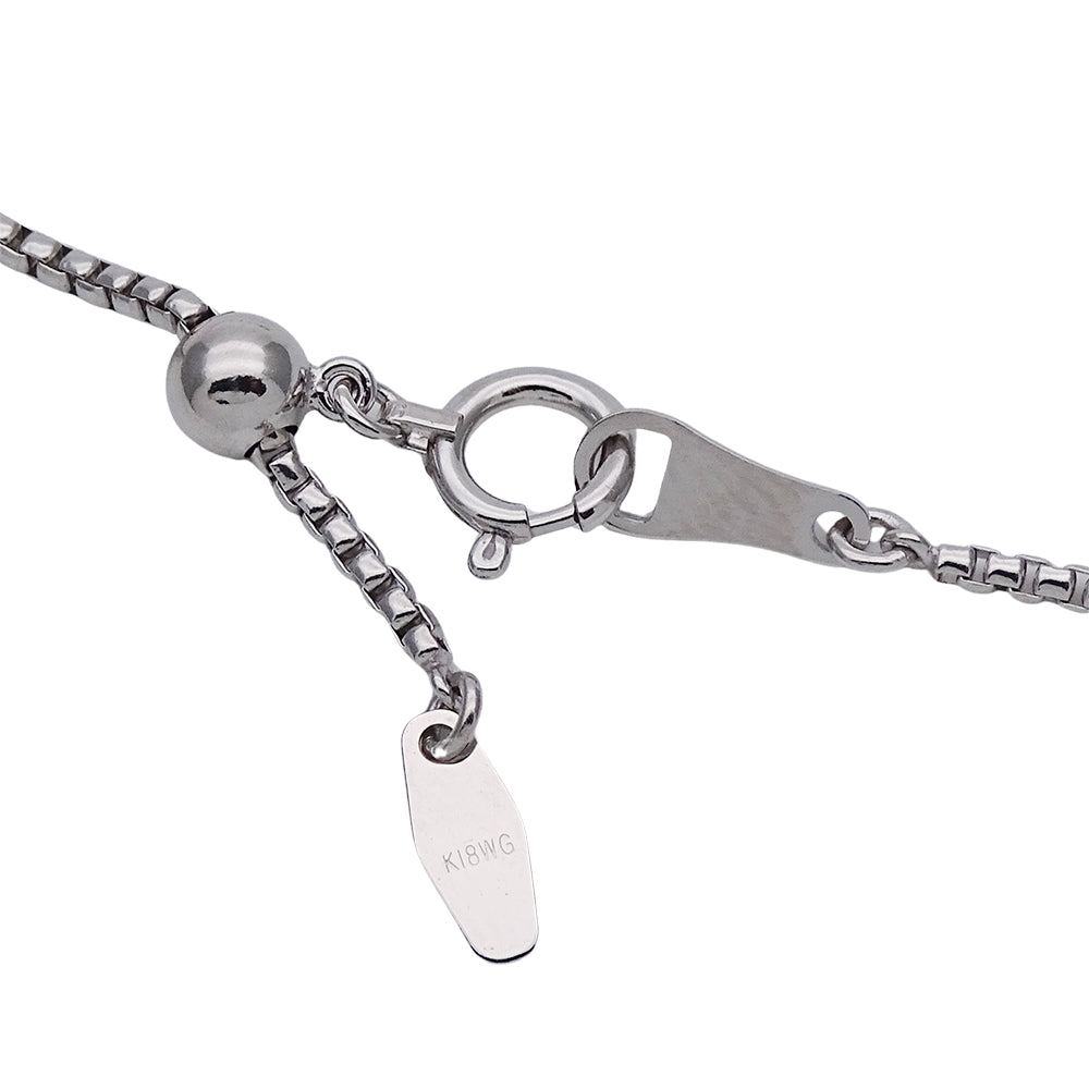 TASAKI タサキ クロス 十字架 ネックレス K18WG ホワイトゴールド ダイヤモンド レディース 磨き済み 【中古】