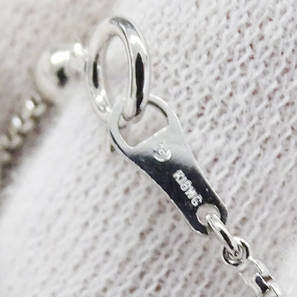 TASAKI タサキ クロス 十字架 ネックレス K18WG ホワイトゴールド ダイヤモンド レディース 磨き済み 【中古】