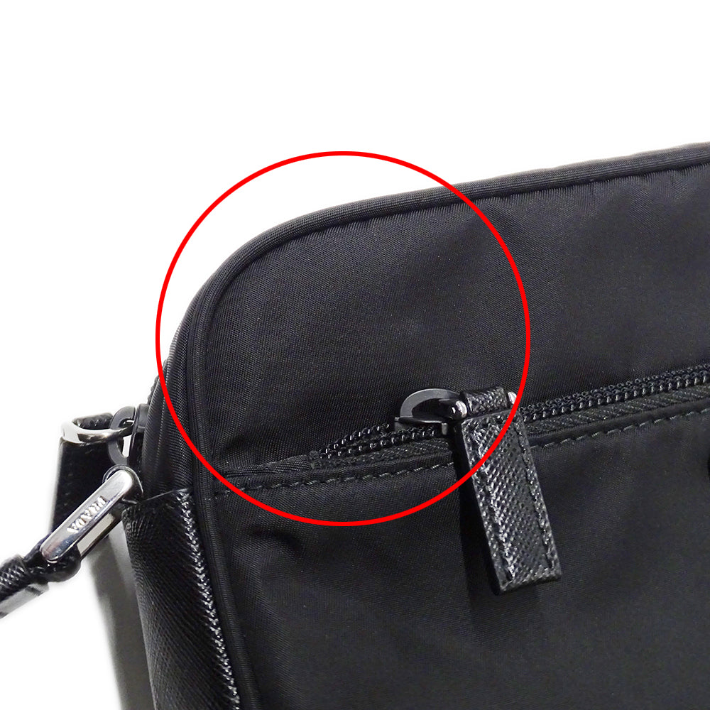 PRADA プラダ ショルダーバッグ ブラック 1BC167 ナイロン レディース メンズ 【中古】