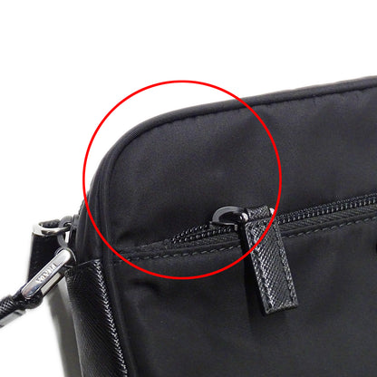 PRADA プラダ ショルダーバッグ ブラック 1BC167 ナイロン レディース メンズ 【中古】