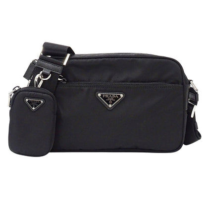 PRADA プラダ ショルダーバッグ ブラック 1BC167 ナイロン レディース メンズ 【中古】