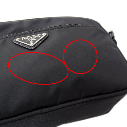 PRADA プラダ ショルダーバッグ ブラック 1BC167 ナイロン レディース メンズ 【中古】