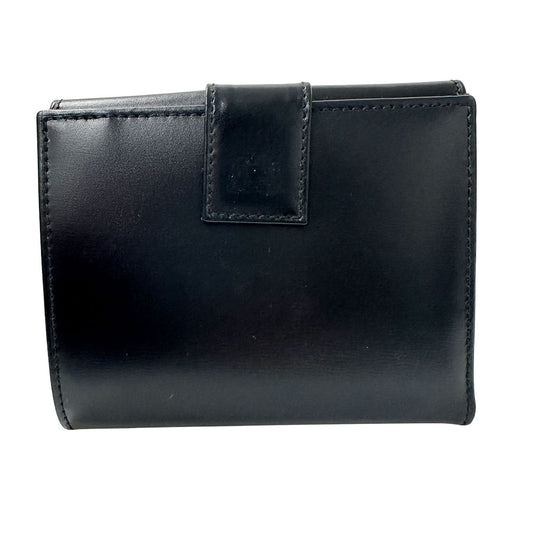 Ferragamo フェラガモ 二つ折り財布 ヴァラ ブラック レザー レディース 【中古】