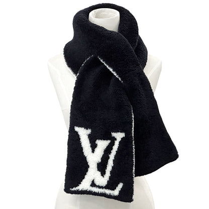 LOUIS VUITTON ルイ・ヴィトン マフラー・コンフィー マフラー・ストール ブラック ホワイト M79399 ウール レディース メンズ 【中古】