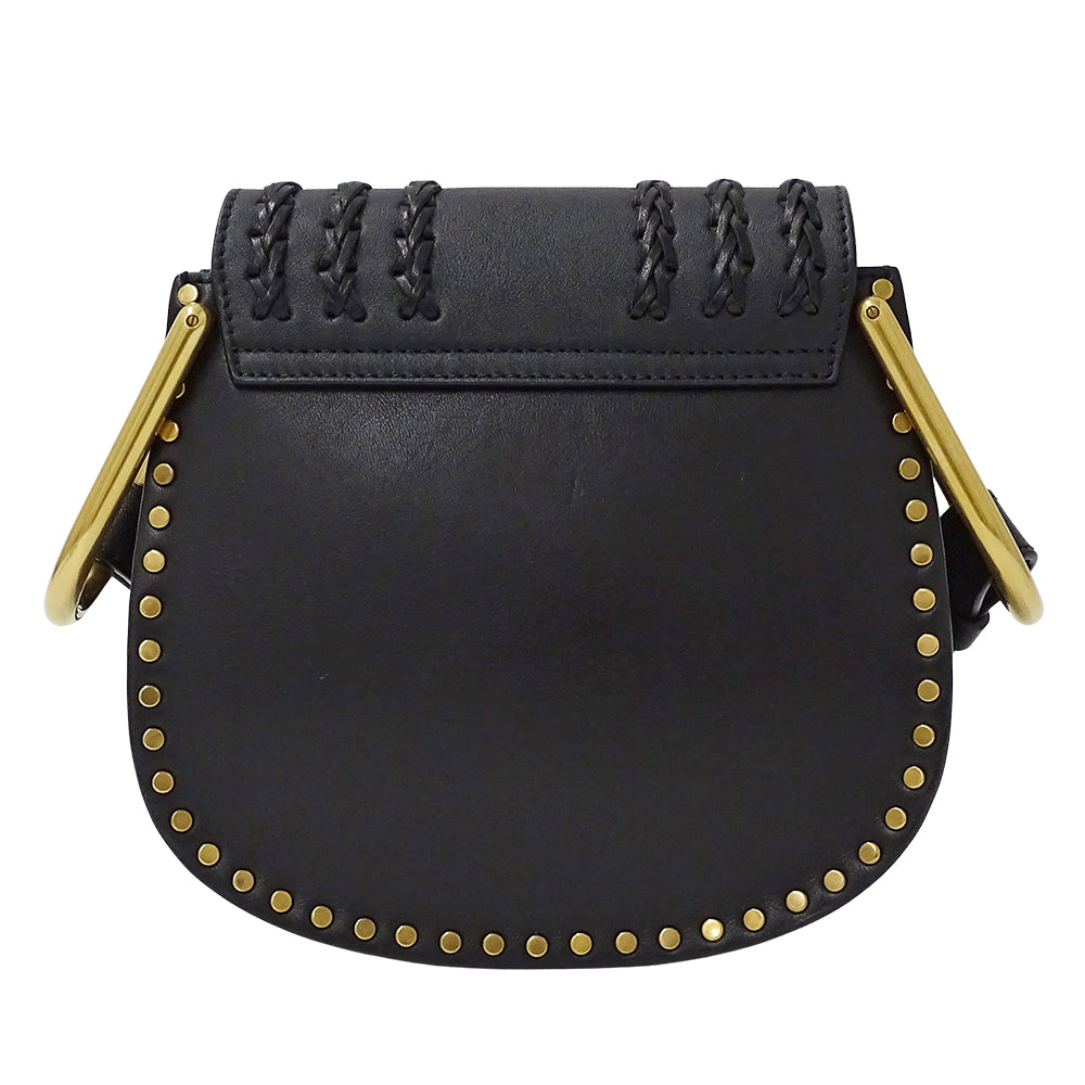 Chloe クロエ ハドソン ショルダーバッグ ブラック レザー レディース 【中古】