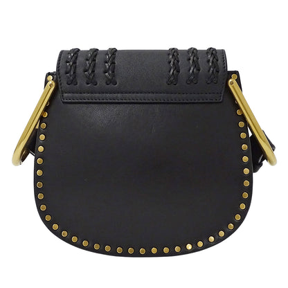 Chloe クロエ ハドソン ショルダーバッグ ブラック レザー レディース 【中古】