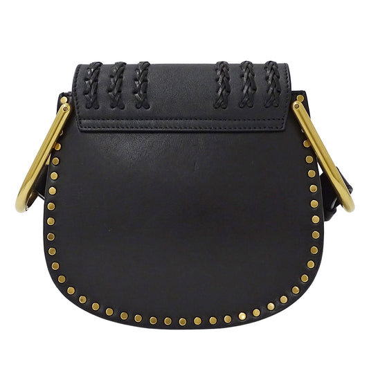 Chloe クロエ ハドソン ショルダーバッグ ブラック レザー レディース 【中古】