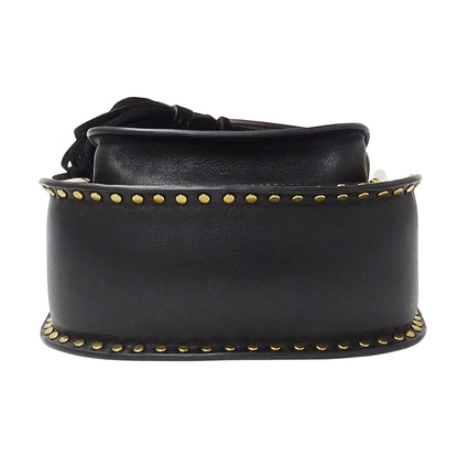 Chloe クロエ ハドソン ショルダーバッグ ブラック レザー レディース 【中古】