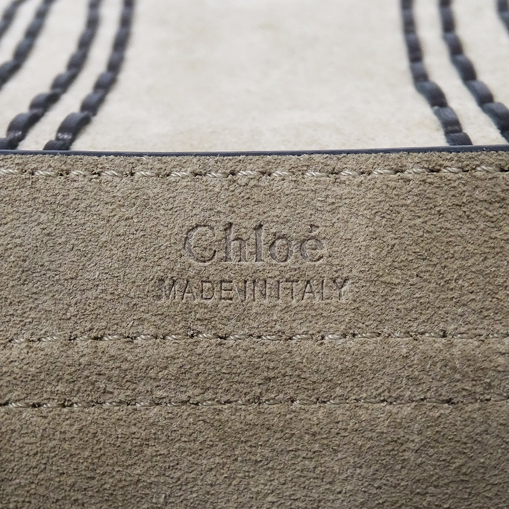 Chloe クロエ ハドソン ショルダーバッグ ブラック レザー レディース 【中古】