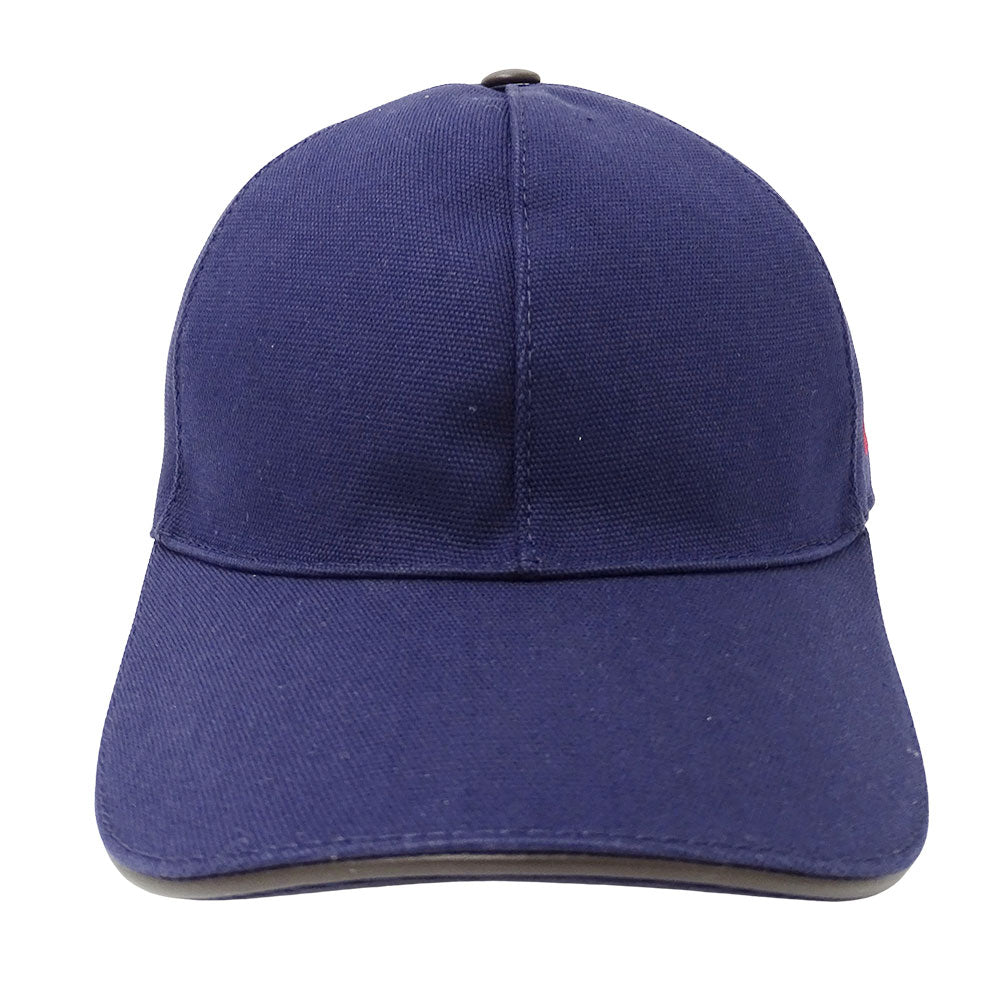 GUCCI グッチ キャップ インターロッキングG ネイビー 387554 コットン Sサイズ レディース メンズ 【中古】