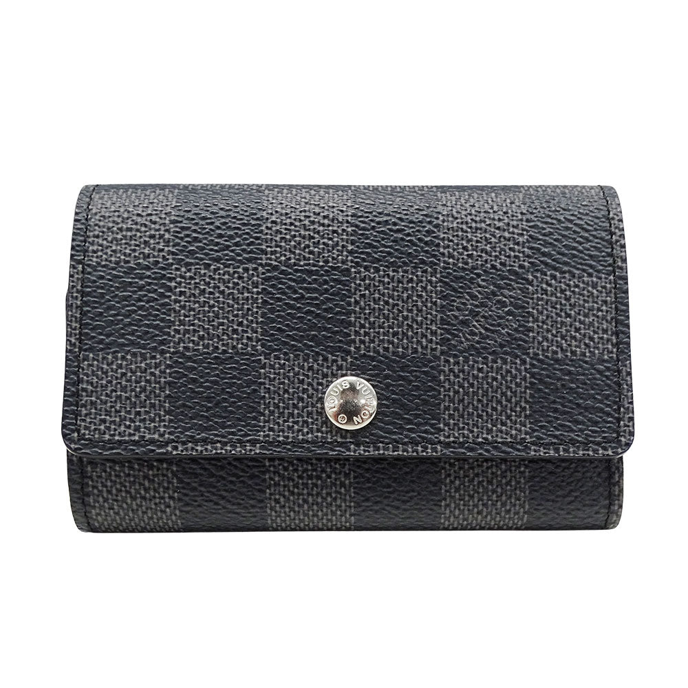 LOUIS VUITTON ルイ・ヴィトン ミュルティクレ6 キーケース ブラック N62662 ダミエグラフィットキャンバス メンズ 【中古】