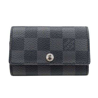 LOUIS VUITTON ルイ・ヴィトン ミュルティクレ6 キーケース ブラック N62662 ダミエグラフィットキャンバス メンズ 【中古】