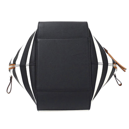 LOEWE ロエベ ハンモック ミニ 2wayバッグ ハンドバッグ ブラウン ブラック レザー レディース 【中古】