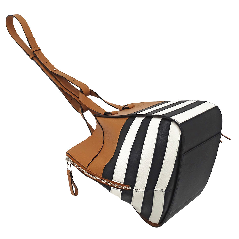 LOEWE ロエベ ハンモック ミニ 2wayバッグ ハンドバッグ ブラウン ブラック レザー レディース 【中古】