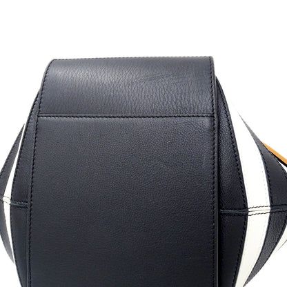 LOEWE ロエベ ハンモック ミニ 2wayバッグ ハンドバッグ ブラウン ブラック レザー レディース 【中古】