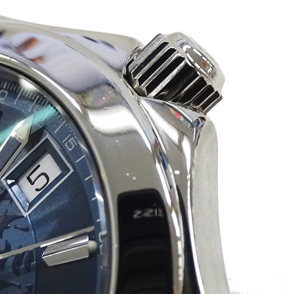 OMEGA オメガ シーマスター120 ジャックマイヨール 2506.80 メンズ 腕時計 3000本限定 デイト 自動巻き AT ステンレス SS シルバー ブルー 磨き済み 【中古】