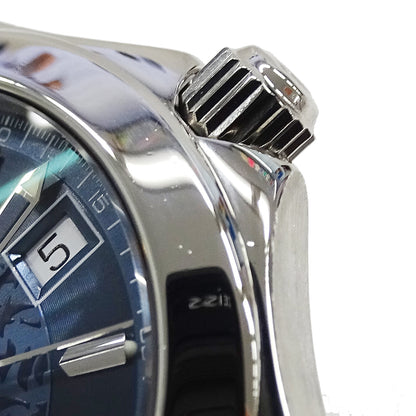 OMEGA オメガ シーマスター120 ジャックマイヨール 2506.80 メンズ 腕時計 3000本限定 デイト 自動巻き AT ステンレス SS シルバー ブルー 磨き済み 【中古】