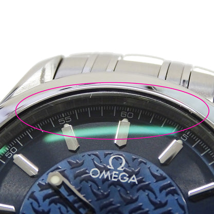 OMEGA オメガ シーマスター120 ジャックマイヨール 2506.80 メンズ 腕時計 3000本限定 デイト 自動巻き AT ステンレス SS シルバー ブルー 磨き済み 【中古】