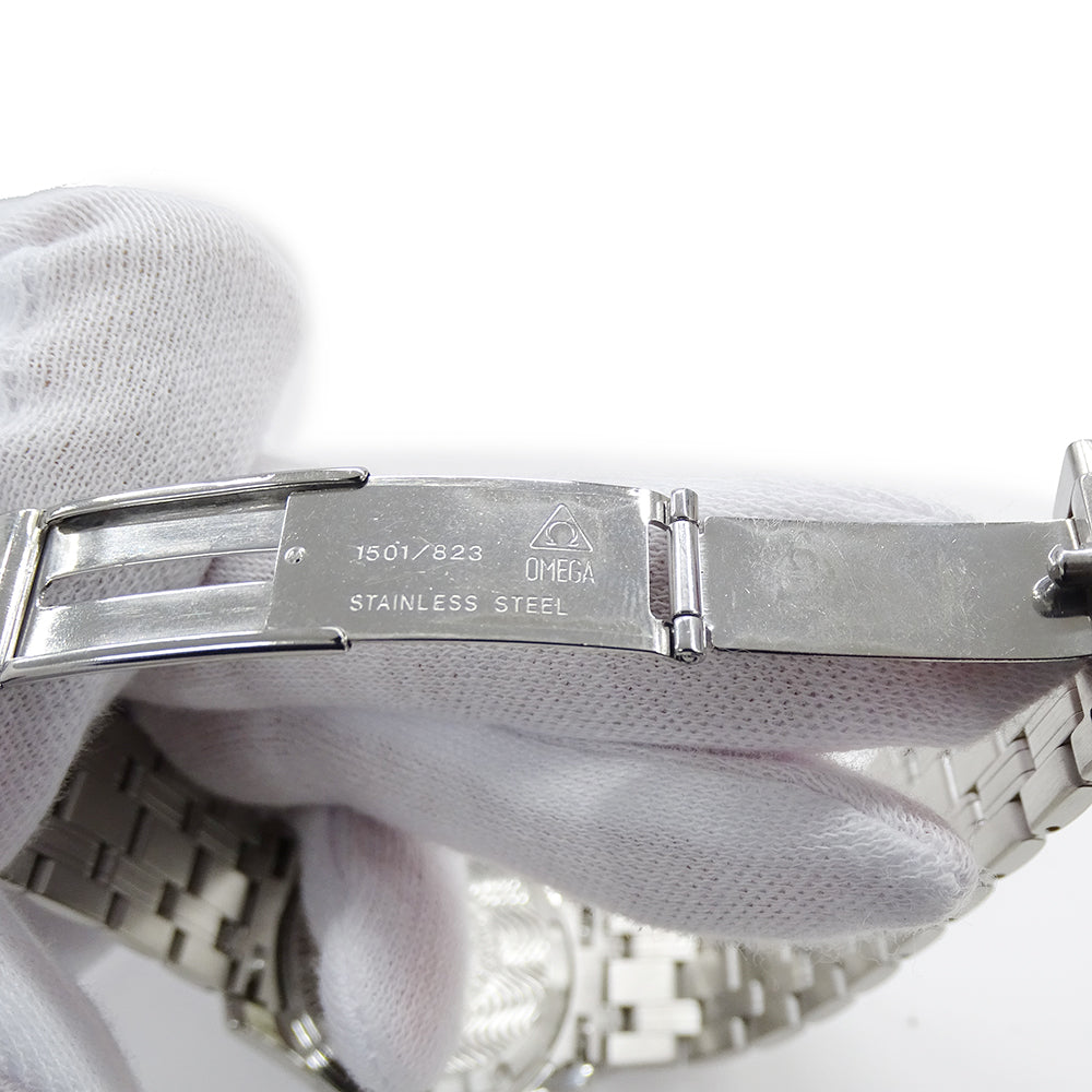 OMEGA オメガ シーマスター120 ジャックマイヨール 2506.80 メンズ 腕時計 3000本限定 デイト 自動巻き AT ステンレス SS シルバー ブルー 磨き済み 【中古】