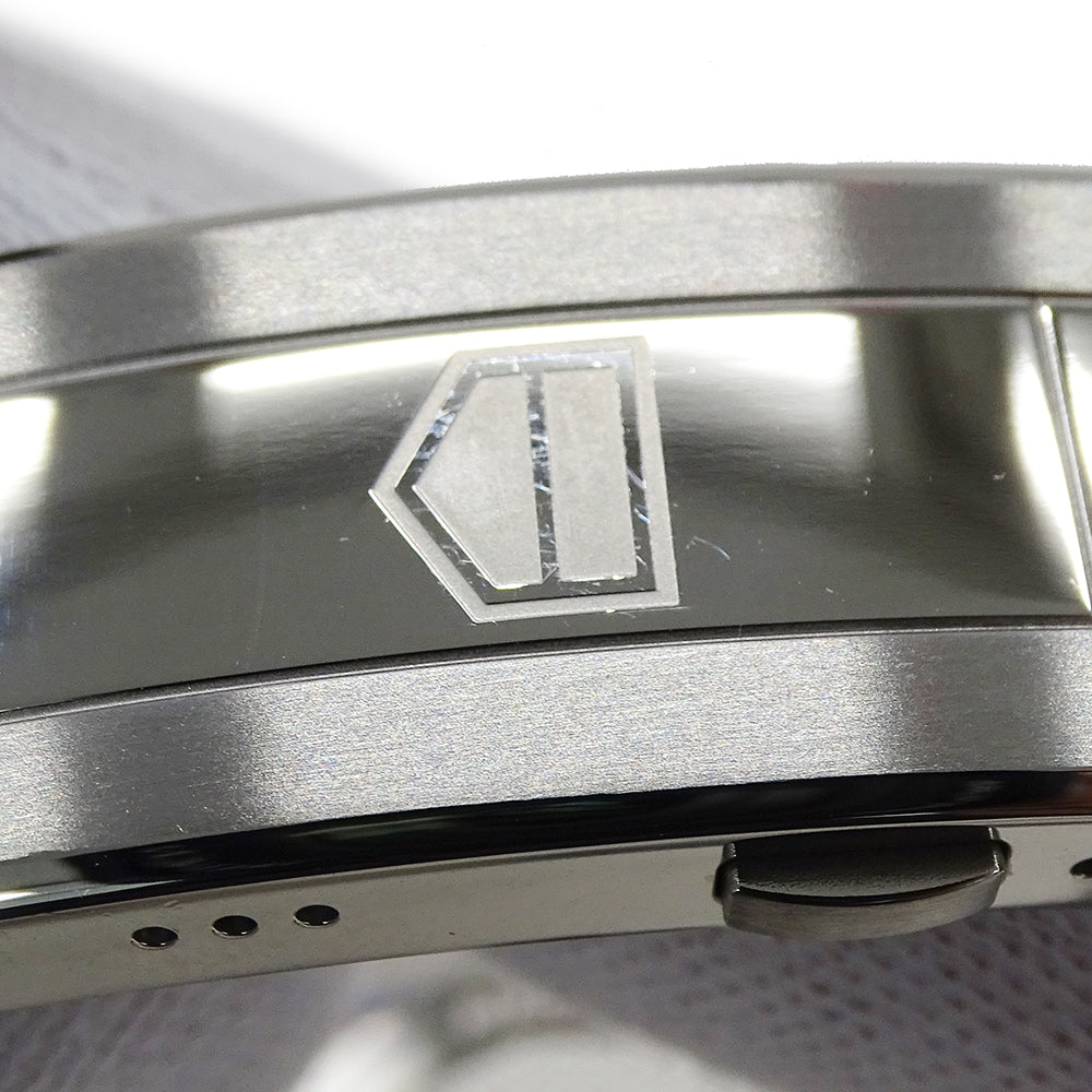 TAG Heuer タグホイヤー アクアレーサー WBP1114 BA0000 メンズ 腕時計 デイト ソーラーグラフ ステンレス SS シルバー ブラック 磨き済み 【中古】
