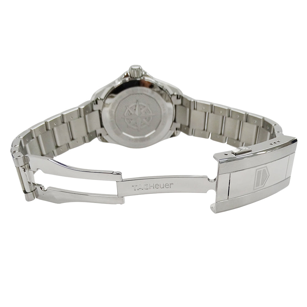 TAG Heuer タグホイヤー アクアレーサー WBP1114 BA0000 メンズ 腕時計 デイト ソーラーグラフ ステンレス SS シルバー ブラック 磨き済み 【中古】