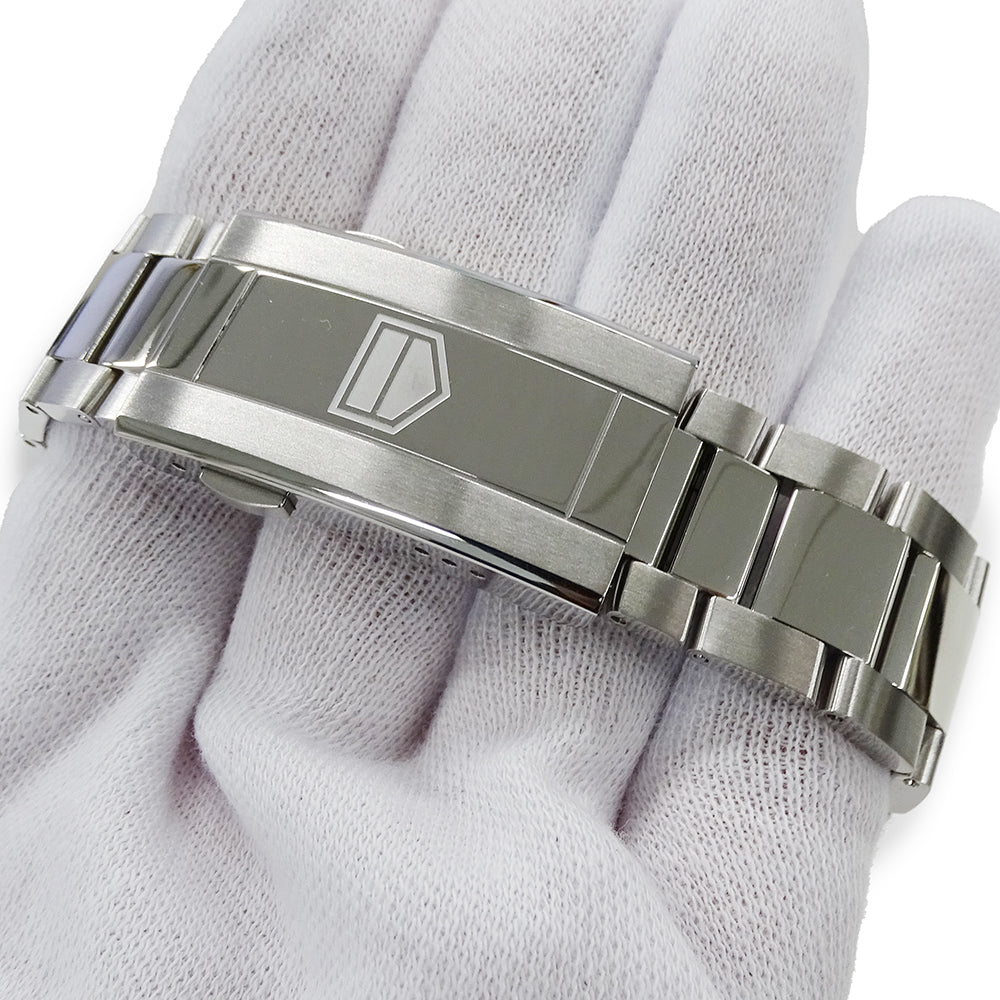 TAG Heuer タグホイヤー アクアレーサー WBP1114 BA0000 メンズ 腕時計 デイト ソーラーグラフ ステンレス SS シルバー ブラック 磨き済み 【中古】
