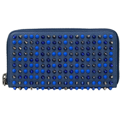 Christian Louboutin クリスチャンルブタン 長財布 ブルー レザー レディース メンズ 【中古】