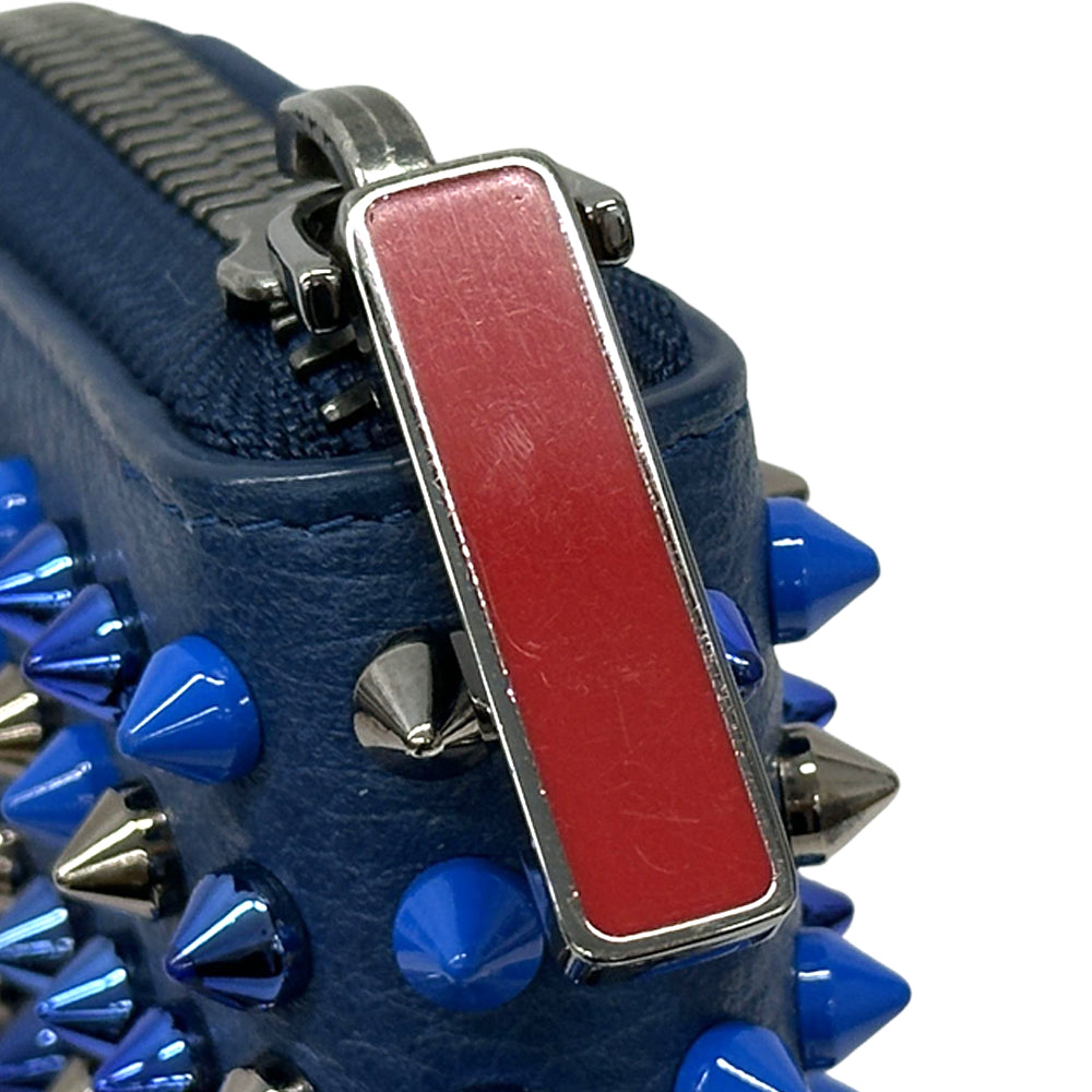 Christian Louboutin クリスチャンルブタン 長財布 ブルー レザー レディース メンズ 【中古】