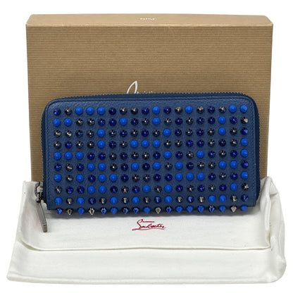 Christian Louboutin クリスチャンルブタン 長財布 ブルー レザー レディース メンズ 【中古】
