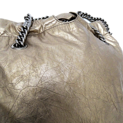 BALENCIAGA バレンシアガ ショルダーバッグ ゴールド 742942 レザー レディース 【中古】