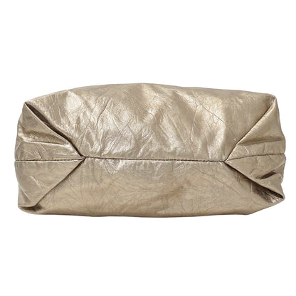 BALENCIAGA バレンシアガ ショルダーバッグ ゴールド 742942 レザー レディース 【中古】