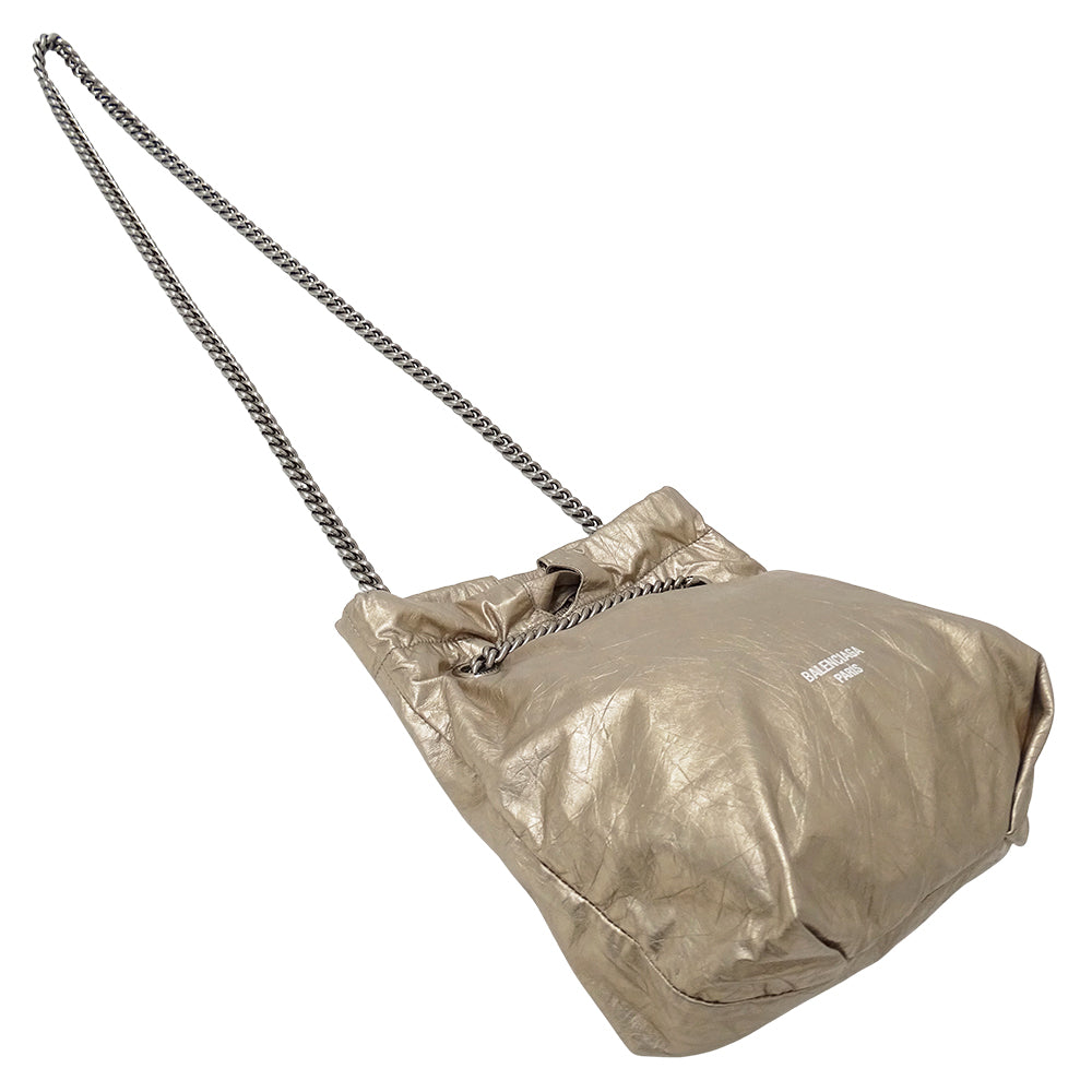 BALENCIAGA バレンシアガ ショルダーバッグ ゴールド 742942 レザー レディース 【中古】