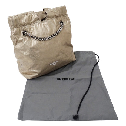 BALENCIAGA バレンシアガ ショルダーバッグ ゴールド 742942 レザー レディース 【中古】