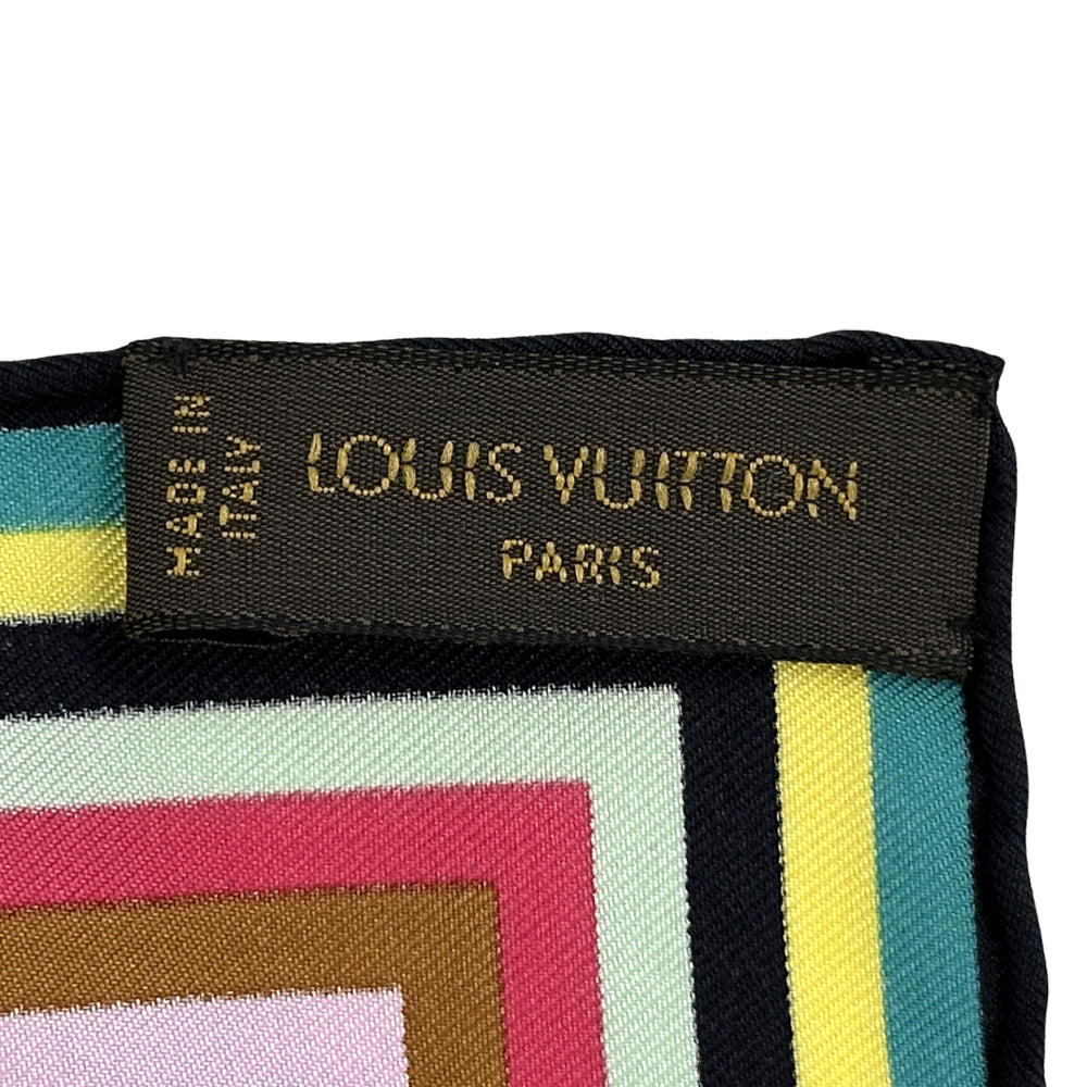 LOUIS VUITTON ルイ・ヴィトン アイラブモノグラム・スカーフ スカーフ モノグラム マルチカラー ノワール ブラック マルチカラー M72124 シルク レディース 【中古】