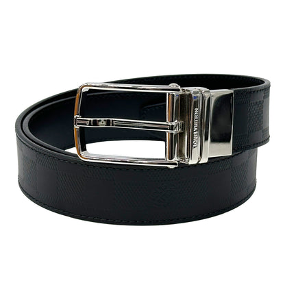 LOUIS VUITTON ルイ・ヴィトン サンチュール・ボストン ベルト ダミエアンフィニ ノワール ブラック M9674 メンズ 【中古】