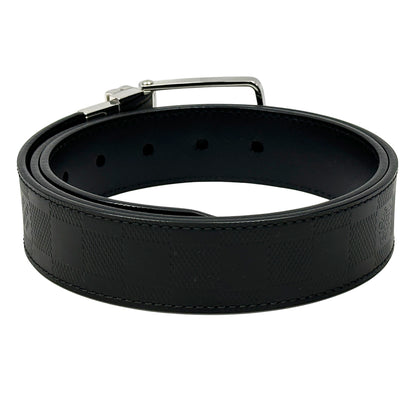 LOUIS VUITTON ルイ・ヴィトン サンチュール・ボストン ベルト ダミエアンフィニ ノワール ブラック M9674 メンズ 【中古】