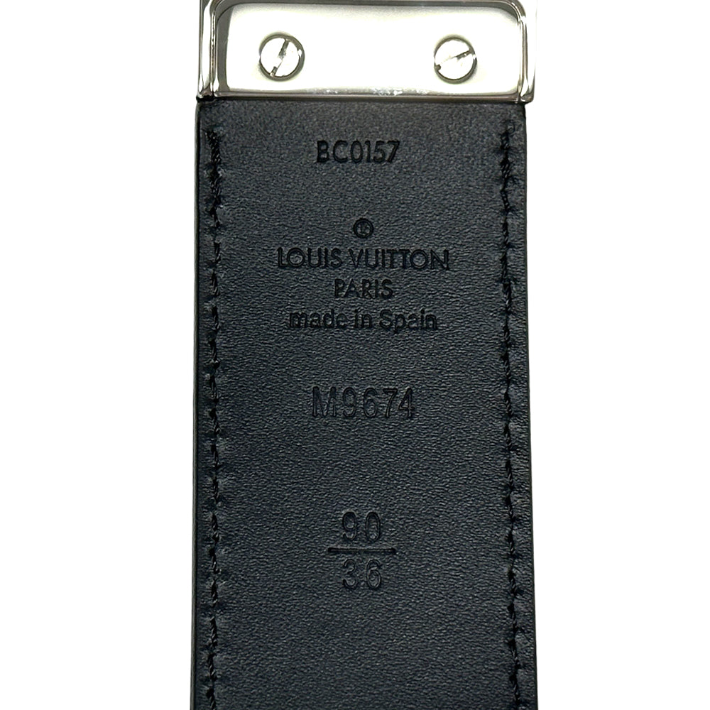 LOUIS VUITTON ルイ・ヴィトン サンチュール・ボストン ベルト ダミエアンフィニ ノワール ブラック M9674 メンズ 【中古】