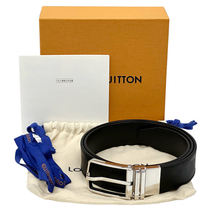 LOUIS VUITTON ルイ・ヴィトン サンチュール・ボストン ベルト ダミエアンフィニ ノワール ブラック M9674 メンズ 【中古】