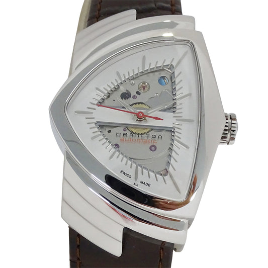 HAMILTON ハミルトン ベンチュラ H245150 メンズ 腕時計 自動巻き AT ステンレス レザー 磨き済み【中古】